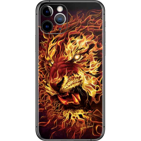 Tom Wood Fire Tiger iPhone 11 Pro Skin